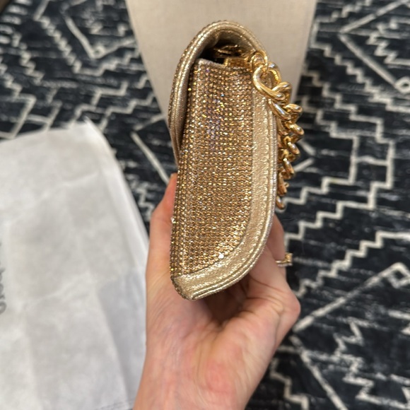 olga berg Nico Crystal Clutch in Gold - Picture 7 of 11